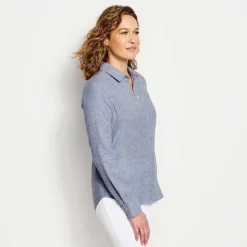 Orvis Performance Linen Long-Sleeved Shirt|Women Shirts
