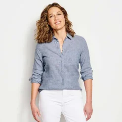 Orvis Performance Linen Long-Sleeved Shirt|Women Shirts