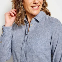 Orvis Performance Linen Long-Sleeved Shirt|Women Shirts