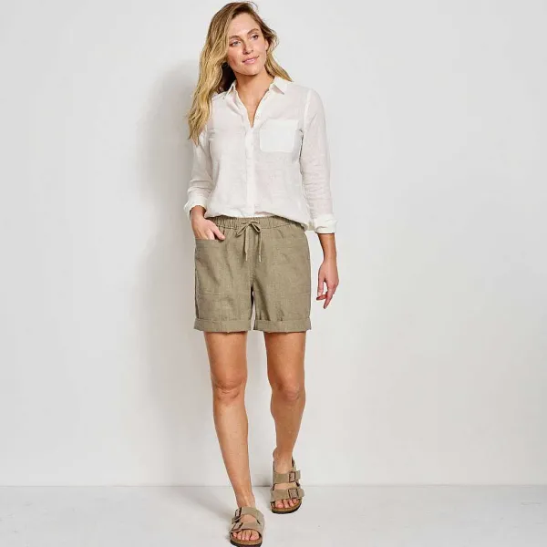 Orvis Performance Linen 6" Shorts|Women Shorts