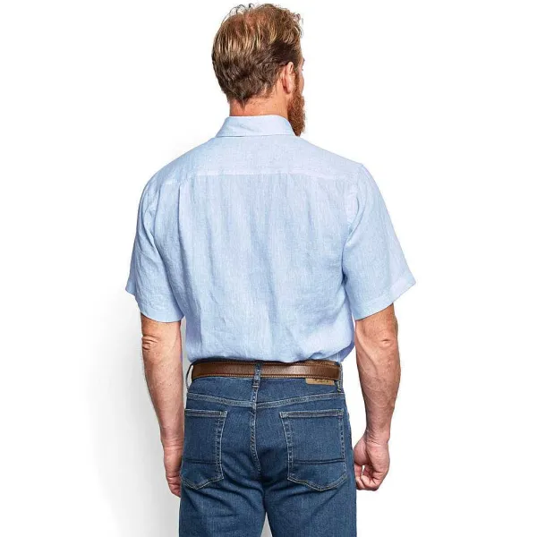 Orvis Pure Linen Short-Sleeved Shirt|Men Shirts