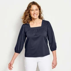 Orvis River Guide Square-Necked Popover|Women Shirts
