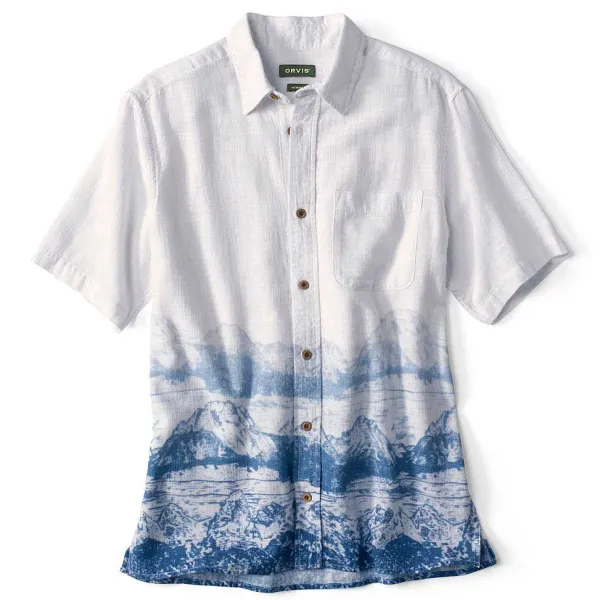 Orvis Rugged Air Pigment-Dyed Short-Sleeved Shirt|Men Shirts