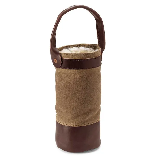Orvis Shearling-Lined Bottle Carrier| Glassware & Bar