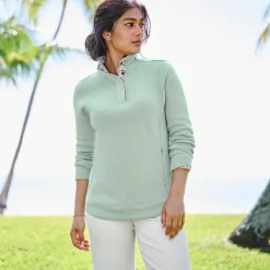 Orvis Signature Print-Trim Sweatshirt|Women Sweatshirts