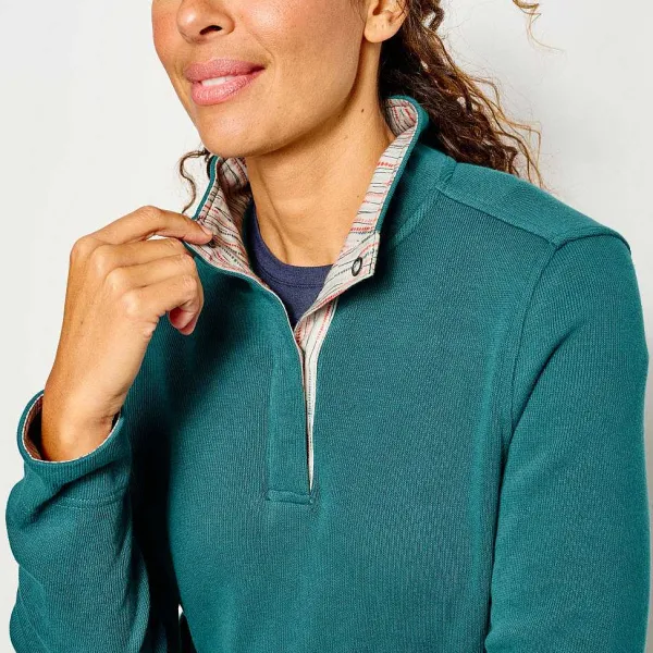 Orvis Signature Print-Trim Sweatshirt|Women Sweatshirts