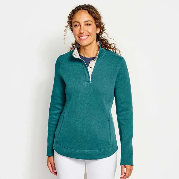 Orvis Signature Print-Trim Sweatshirt|Women Sweatshirts