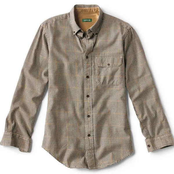 Orvis Spencer Houndstooth Pure Cotton Shirt|Men Shirts