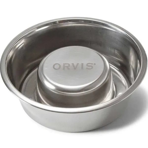 Orvis Stainless Steel Slow Feeder Bowl| Bowls, Feeders & Food Storage