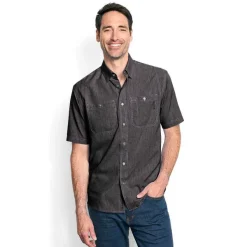 Orvis Tech Chambray Short-Sleeved Work Shirt|Men Shirts