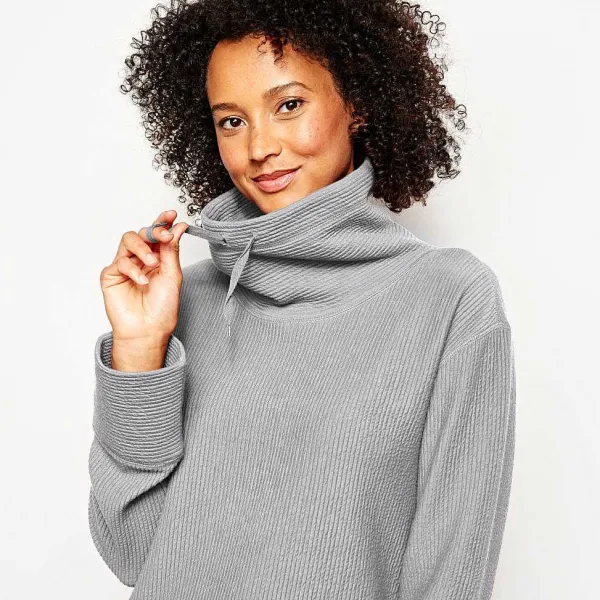 Orvis Textured Cowl Sweatshirt|Women Sweatshirts