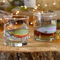 Orvis Tie-One-On Rocks Glasses| Glassware & Bar