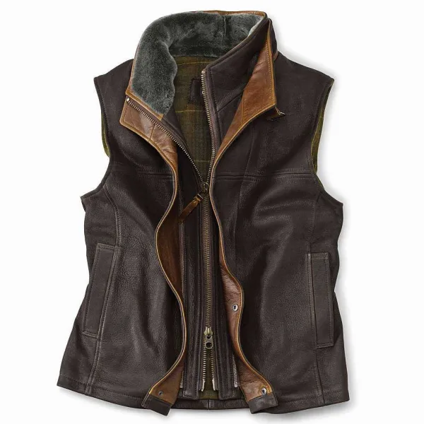 Orvis Trekker Shearling Vest|Men Jackets