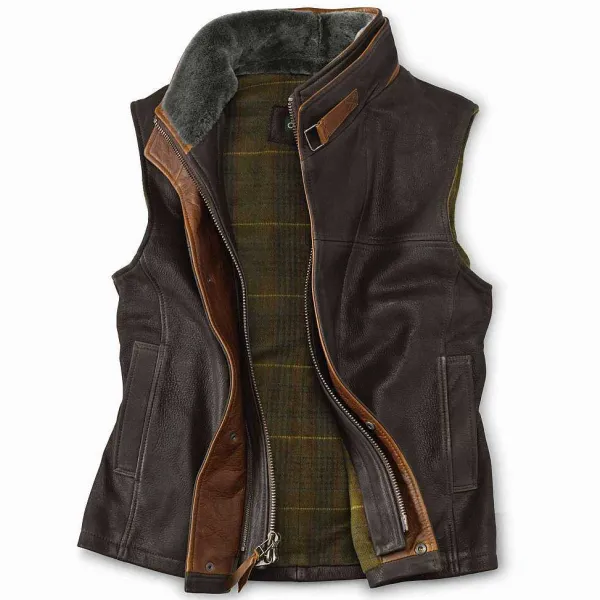 Orvis Trekker Shearling Vest|Men Jackets