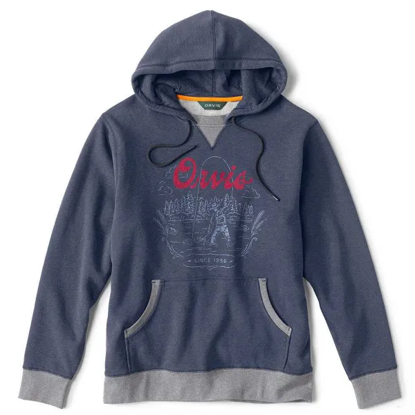 Orvis Vintage Logo Split-Neck Sweatshirt|Men Sweatshirts