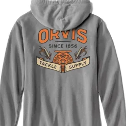 Orvis Vintage Reel And Flies Hoodie|Men Sweatshirts