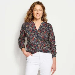 Orvis Wander Long-Sleeved Printed Shirt|Women Shirts