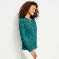 Orvis Wander Long-Sleeved Textured Shirt|Women Shirts