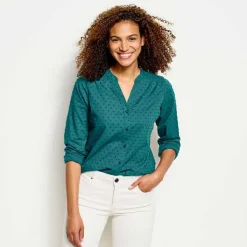 Orvis Wander Long-Sleeved Textured Shirt|Women Shirts