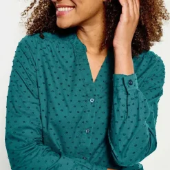 Orvis Wander Long-Sleeved Textured Shirt|Women Shirts