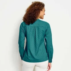 Orvis Wander Long-Sleeved Textured Shirt|Women Shirts