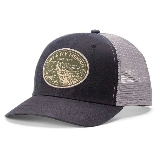Orvis Waxed Cotton Trout Sip Trucker Hat|Men Hats