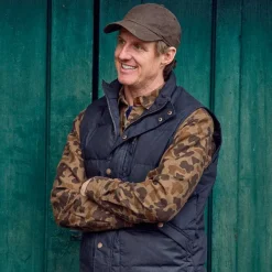 Orvis Waxed Down Puffer Vest|Men Jackets