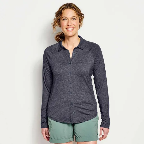 Orvis Women'S Dricast Long-Sleeved Button-Front|Women Shirts