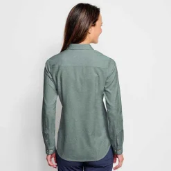 Orvis Women'S Long-Sleeved Tech Chambray Work Shirt|Women Shirts