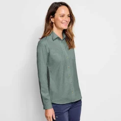 Orvis Women'S Long-Sleeved Tech Chambray Work Shirt|Women Shirts