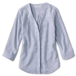 Orvis Women'S Performance Linen Three-Quarter-Sleeved Shirt|Women Shirts