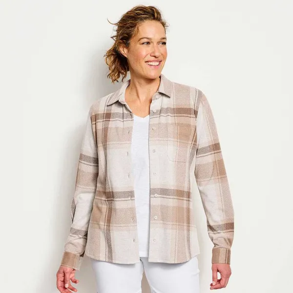 Orvis Women'S Snowy River Brushed Knit Long-Sleeved Shirt|Women Shirts