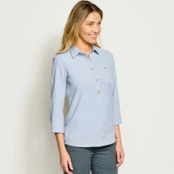 Orvis Women'S Tech Chambray Popover|Women Shirts
