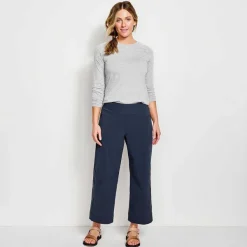 Orvis Wonder Ripstop Wide-Leg Crop|Women Pants